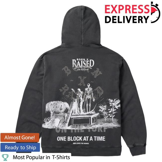 Official Born X Raised Merch Store Shop Beer Crewneck Sweatshirt: Vintage Black BornxRaised