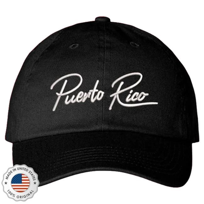 Official Bad Bunny Puerto Rico Black Dad Cap BadBunny