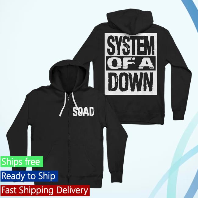 Official System Of A Down Merch Store Shop Merch System Of A Down System Stack Logo Zip Sweatshirts