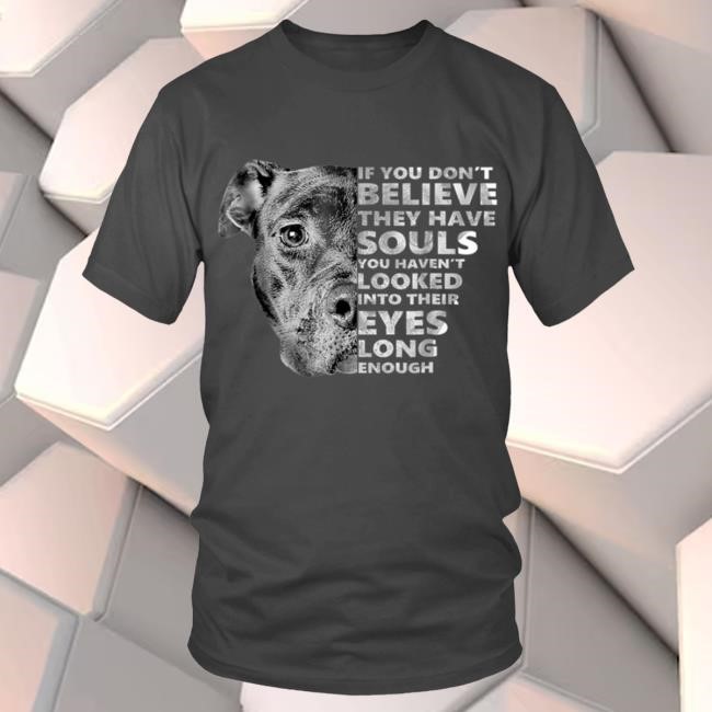 Round Neck T-Shirt Unisex - Pit Bulls Souls Shirt