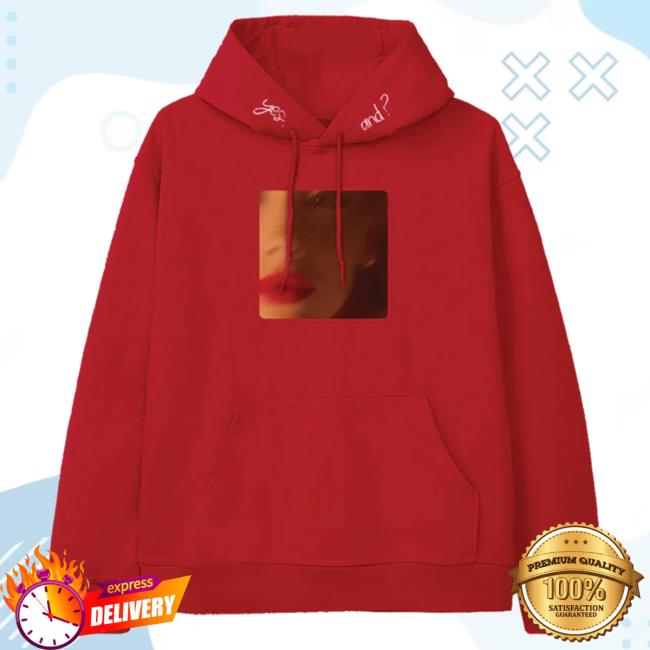 Official Ariana Grande Merch Store Ariana Grande yes, and? cover Crewneck Sweatshirt Ariana Grande Apparel Clothing Shop ArianaGrande