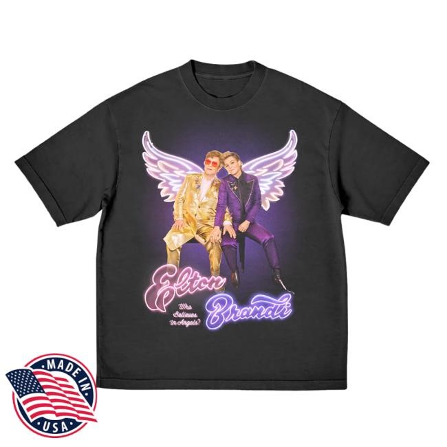 Who Believes In Angels? Alternate Album Cover Tee Elton John Merch