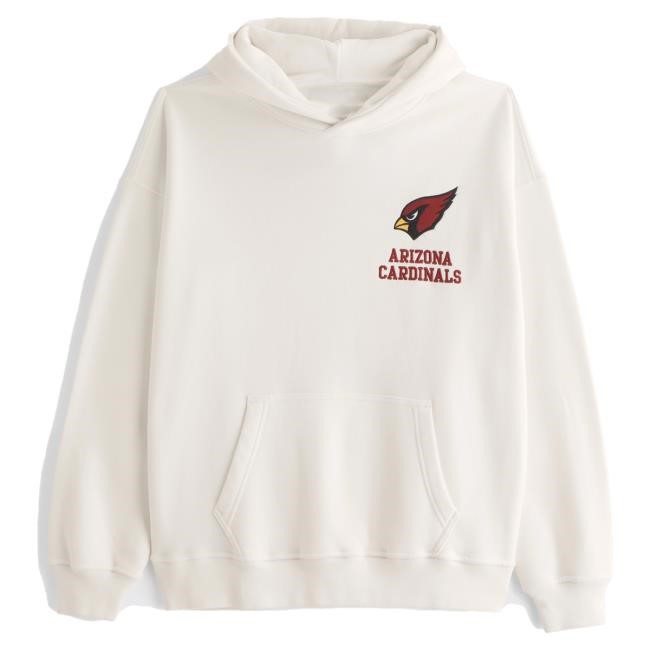 Official Abercrombie And Fitch Clothing Arizona Cardinals Graphic Hood NFL by Abercrombie