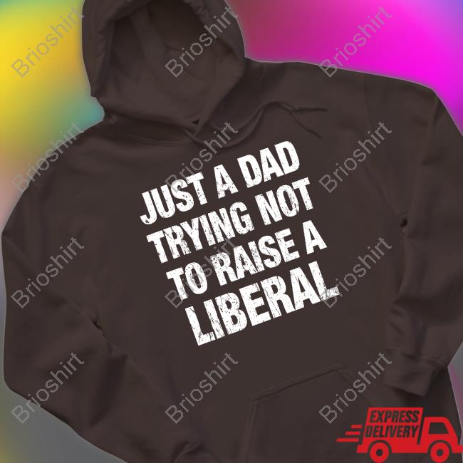Printed Kicks Merch Zeek Arkham Just A Dad Trying Not To Raise A Liberal Hoodie