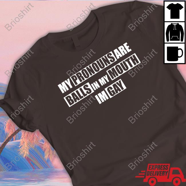 My Pronouns Are Balls In My Mouth Im Gay Hoodie