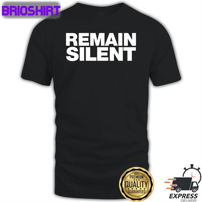 Support Crime Remain Silent Tee Brass City Merch