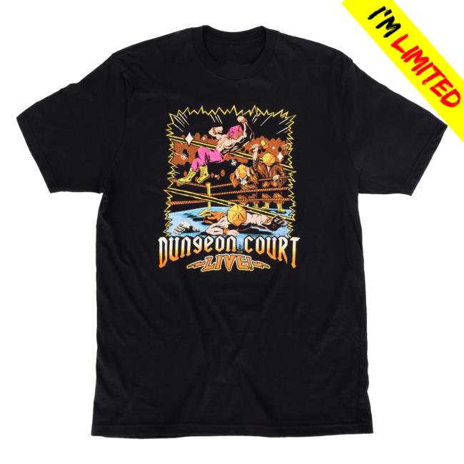 Official Naddpod Merch Dungeon Court New Shirt Not Another D&D Podcast