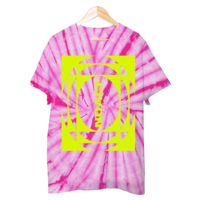 Official The 1975 Apparel Clothing Store Merch Shop The1975 Noacf Inverted Tie Dye T-Shirt Spider Pink