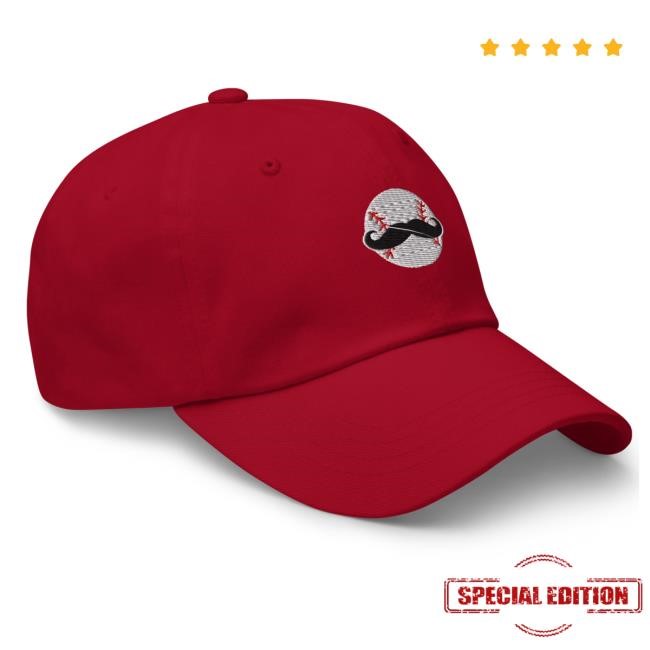 Cincy Shirts Baseball Mustache Dad Hat Lightweight Cotton Gear