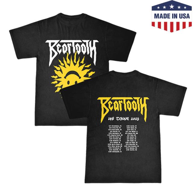 Beartooth Merch Summer 2023 Tour T Shirt