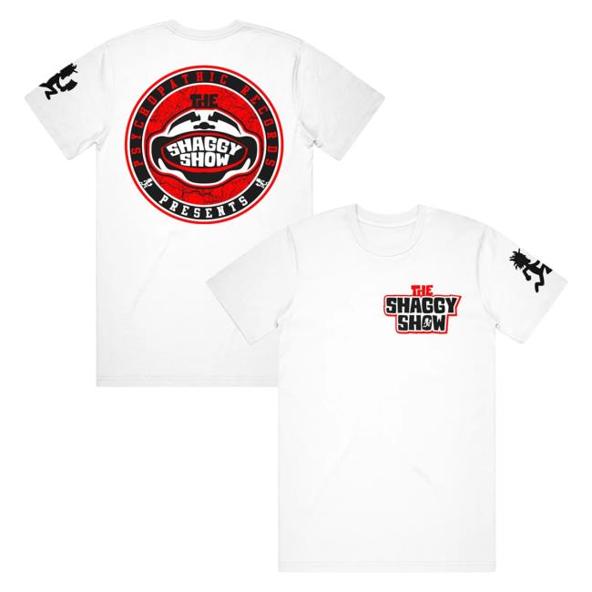 Official Icp Merch Clothing Store Insane Clown Posse Shaggy 2 Dope The Shaggy Show Circle Logo White Shirt New