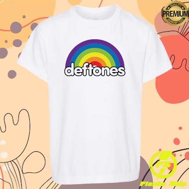 official deftones merch youth rainbow logo hot shirt