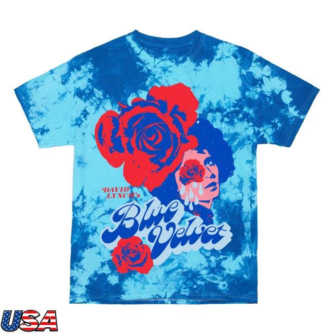 Official Studiohouse Designs David Lynch's Blue Velvet Tie Dye Tee Shirt Pbr (Blue)