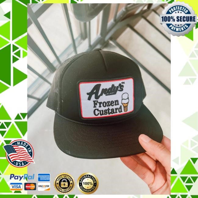 Official Andy's Frozen Custard Black Richardson 113 Retro Snap back Cap