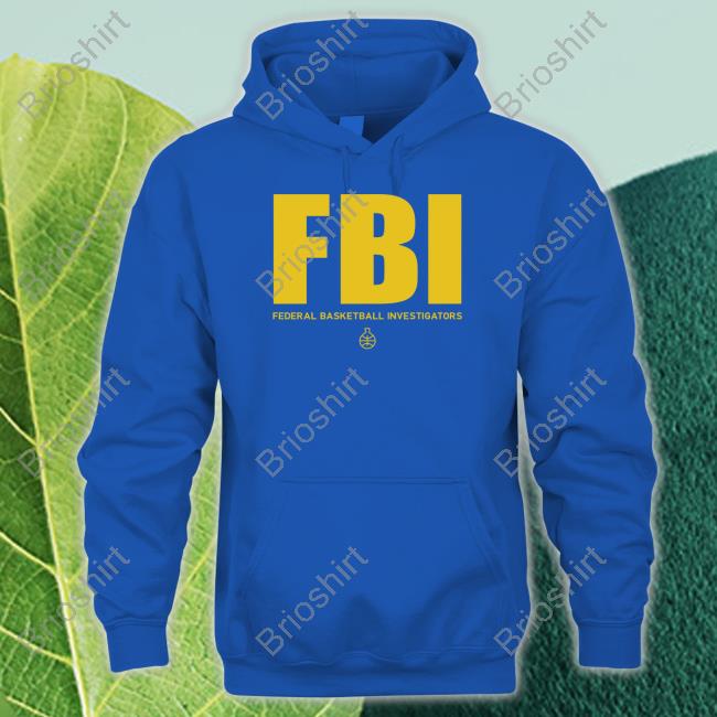 Fbi Federal Basketball Investigators Shirt Black