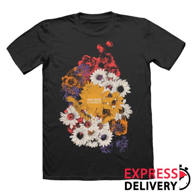 Official Hopeless Records Merch Sincere Engineer Flower Power Black Tees Hopelessrecords