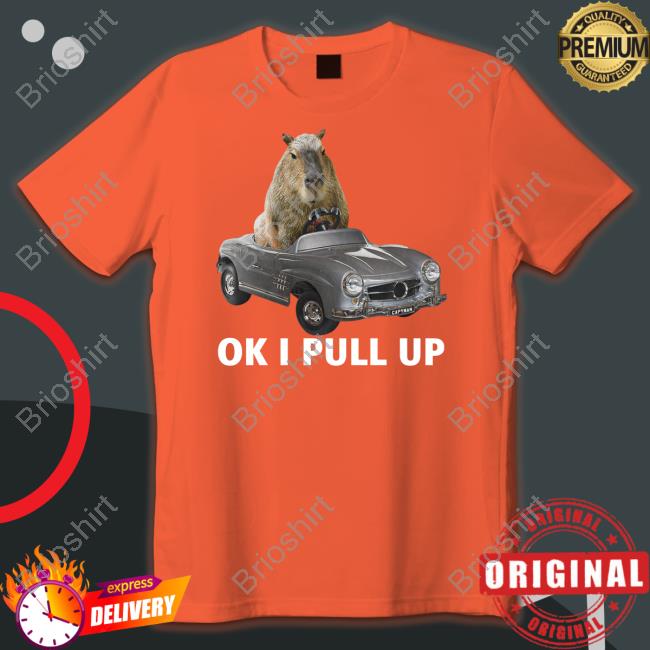 Capybara Man Merch Capy Car Long Sleeve Shirt Ok I Pull Up Capybaraman