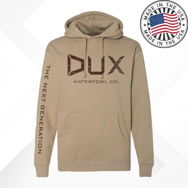 Official Dux Waterfowl Co Cupped Dux Thermal The Next Generation Hoody Sandstone Duxwaterfowl