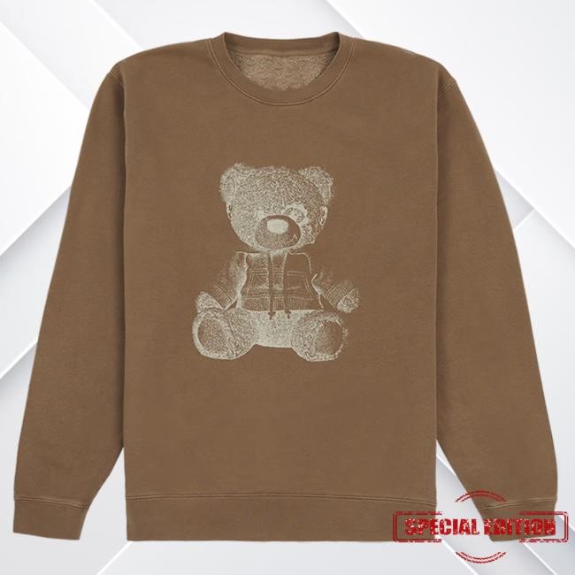 Official Ariana Grande Merch Store Ariana Grande teddy Crew neck Sweatshirt Ariana Grande Apparel Clothing ArianaGrande