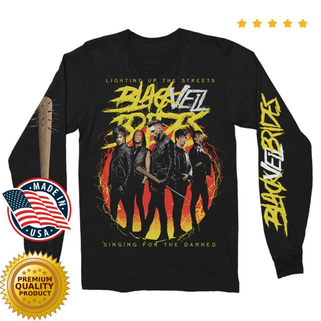 Sumerian Records Black Veil Brides Merch Store Trinity Tour Streets Long Sleeve T-Shirts BlackVeilBrides