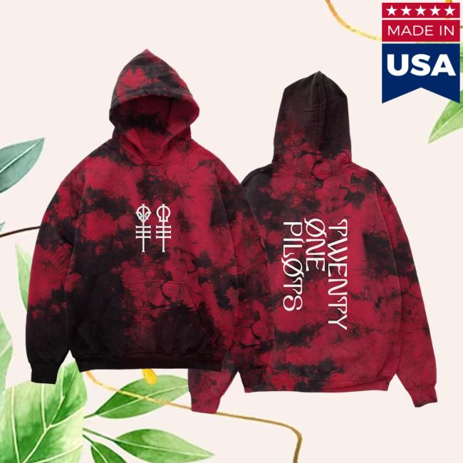 Twenty One Pilots Keys Red Wash Hoodie