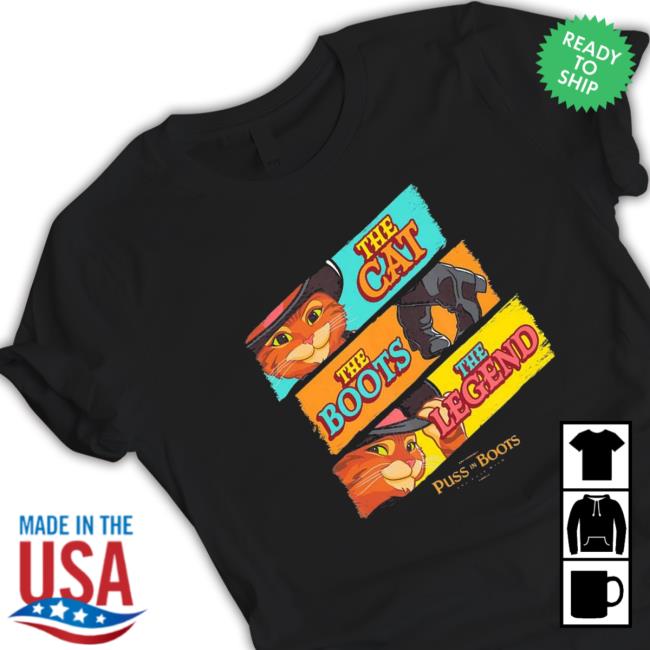 Dreamworks puss in boots the last wish logo panels Sweatshirts