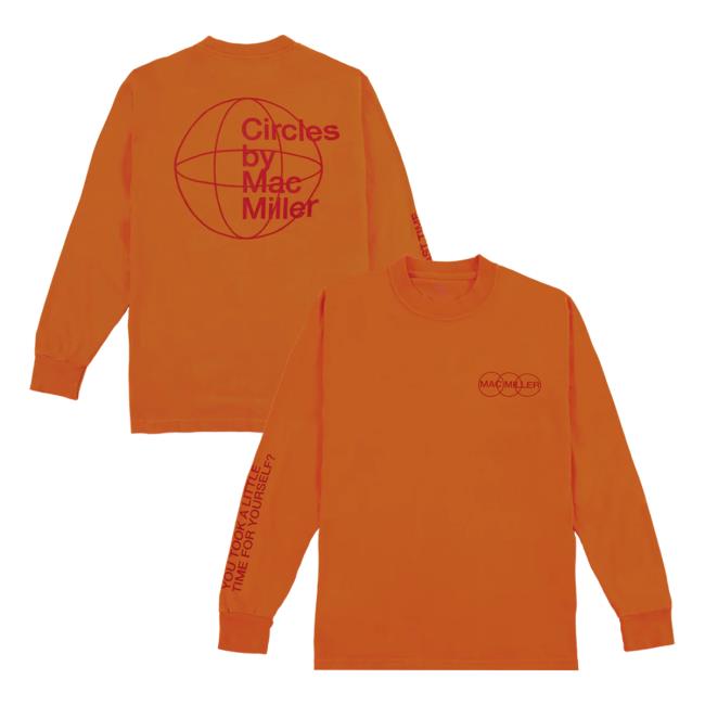 Official Mac Miller Apparel Clothing Store Merch Shop MacMiller You Took A Little Time For Yourself? Take A Little Time Orange Long Sleeve Shirts