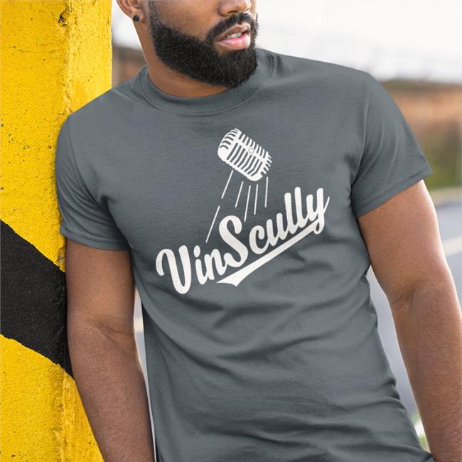 Vin Scully Microphone Shirts Dodgers Etsy