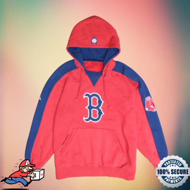 Official Throwback Vault Vintage Boston Red Sox Majestic Crewneck Sweatshirt