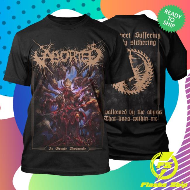 Official Indie Merch Store Shop Aborted "La Grande Mascarade" Shirts IndieMerchStore