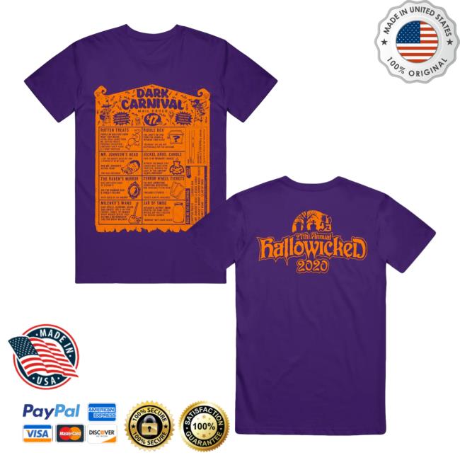 Official Icp Merch Clothing Store Insane Clown Posse Dark Carnival Mailorder Purple New Shirt