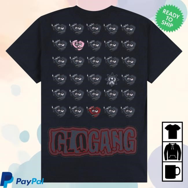 Official Glo Gang Merch Store Glo Gang Falling Thots Popover Shirt (Black) GloGang