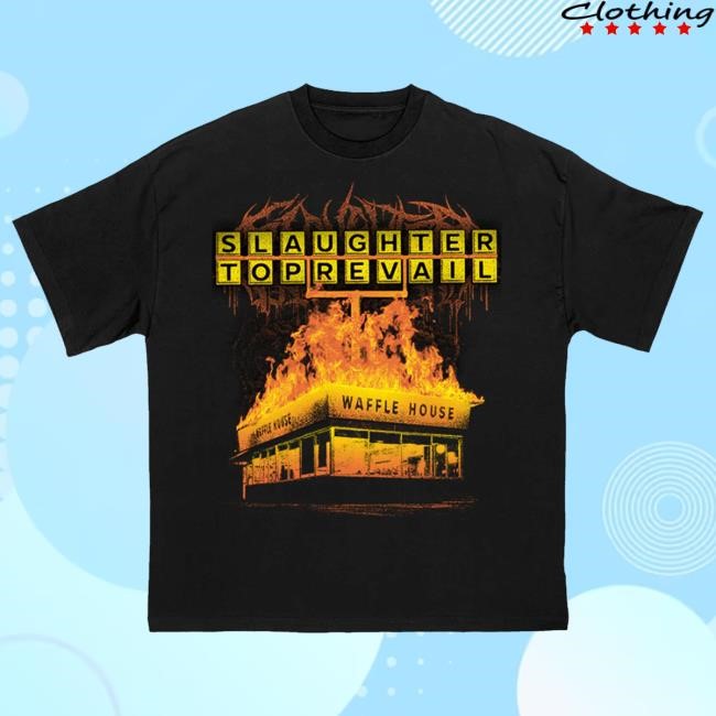 Slaughter To Prevail - Waffle House T Shirt White Logo Slaughter To Prevail Merch