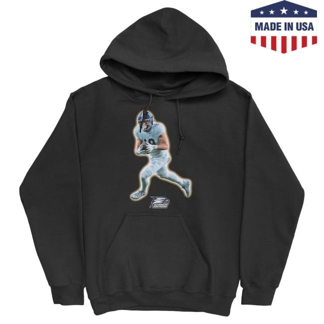 Official NIL Georgia Southern Store Black Portrait Popover Hoodie GeorgiaSouthern