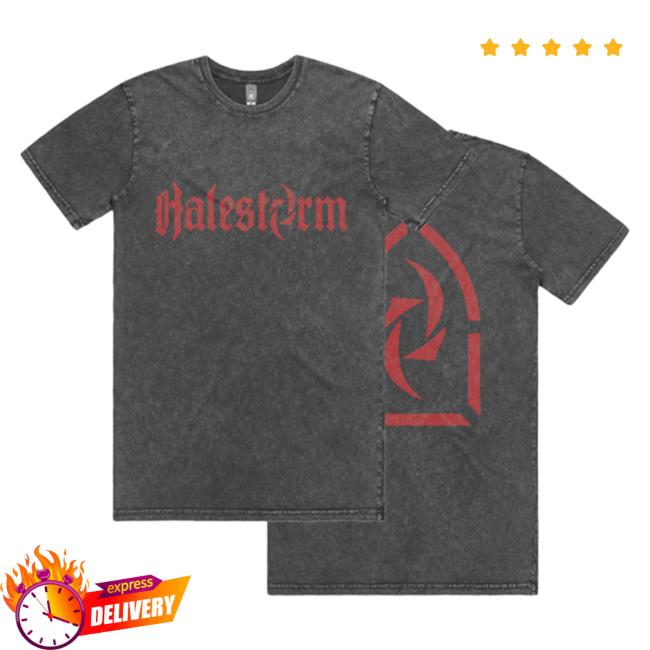 Halestorm Merch Mineral Wash Logo Tee