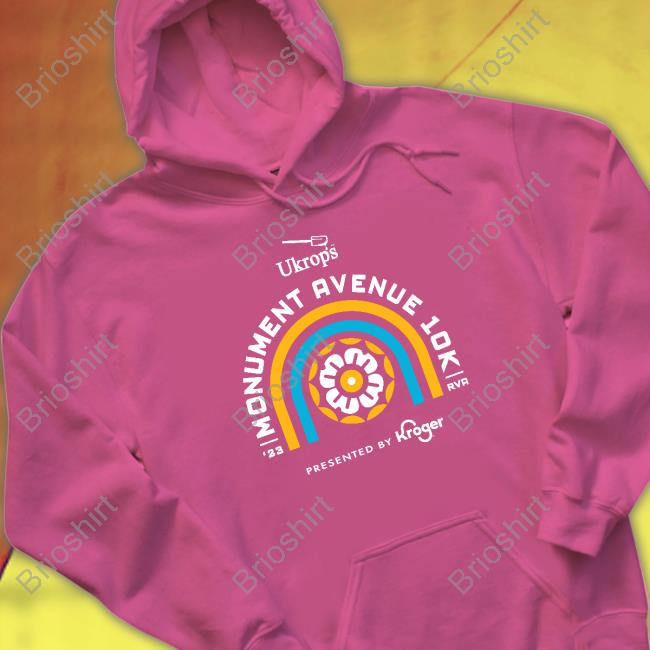 Official Ukrop's Monument 10K Hooded Sweatshirt Frank Anderson