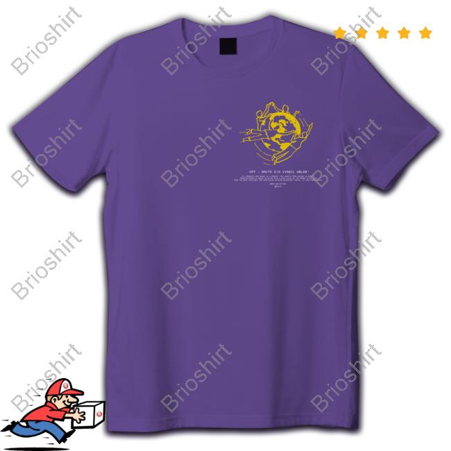 Off White Dancing Around The World Tee Shirt