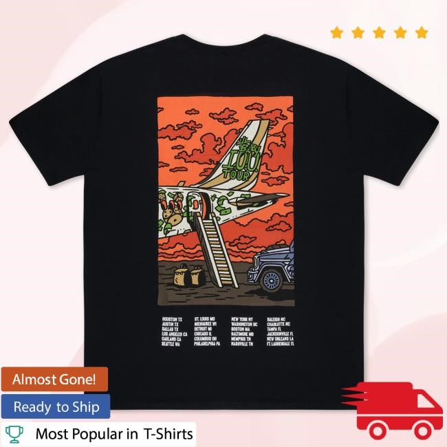 Lil Baby Iou Tour Flying New Shirt (Black) | Complex Official Merch Store Shop