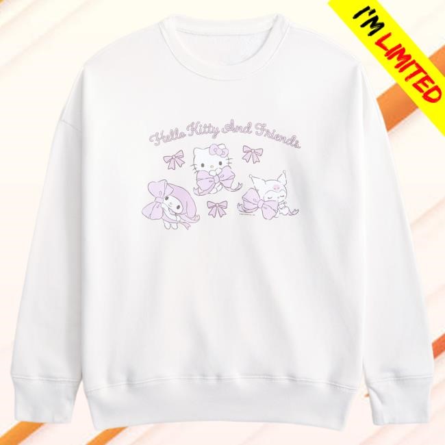 Official Abercrombie And Fitch Apparel Clothing Merch Store Shop Abercrombie Legging-Friendly Hello Kitty Graphic Crew