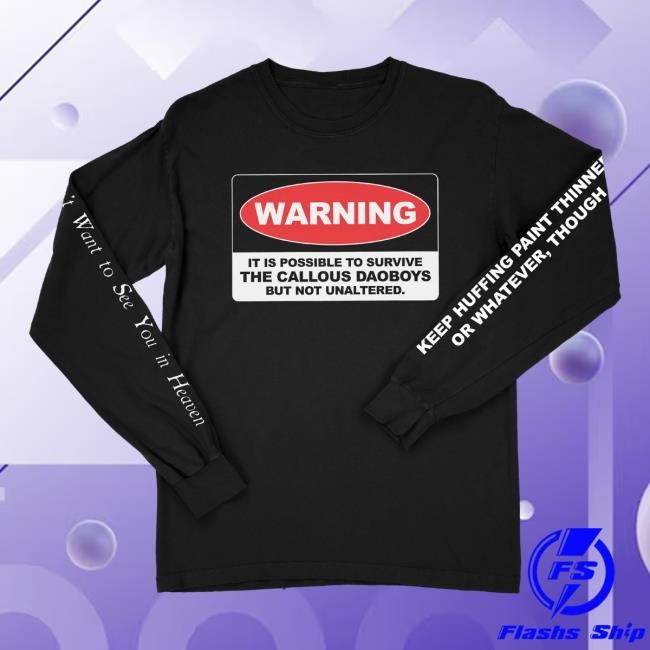 Unaltered LS Tee Callous Daoboys Merch Store