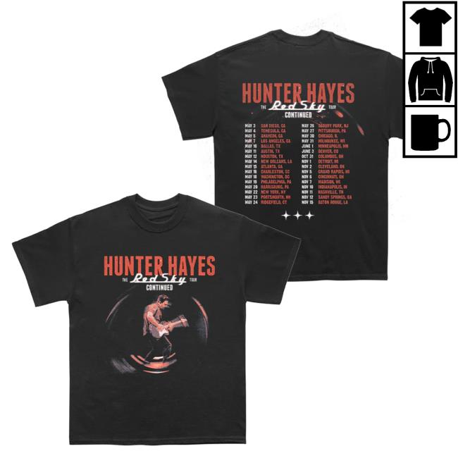 Official Hunter Hayes Store Hunterhayes Red Sky Continued Tour Popover Shirt