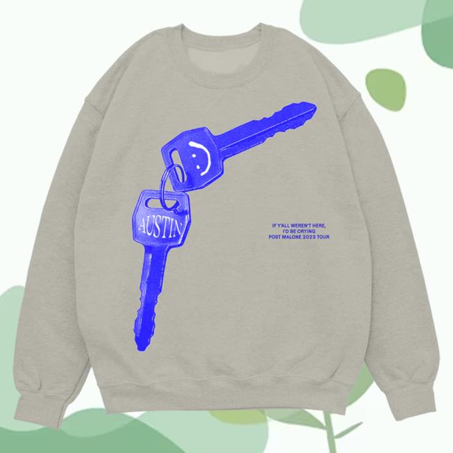 Official Post Malone Apparel Clothing Merch Store Post Malone Tan Austin Keys Tour Sweatshirt PostMalone Shop