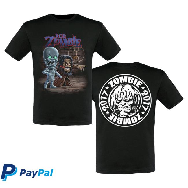 Official Rob Zombie Store Shop Rob And Robot 2017 Hot Shirt Rob Zombie Apparel Shop RobZombie
