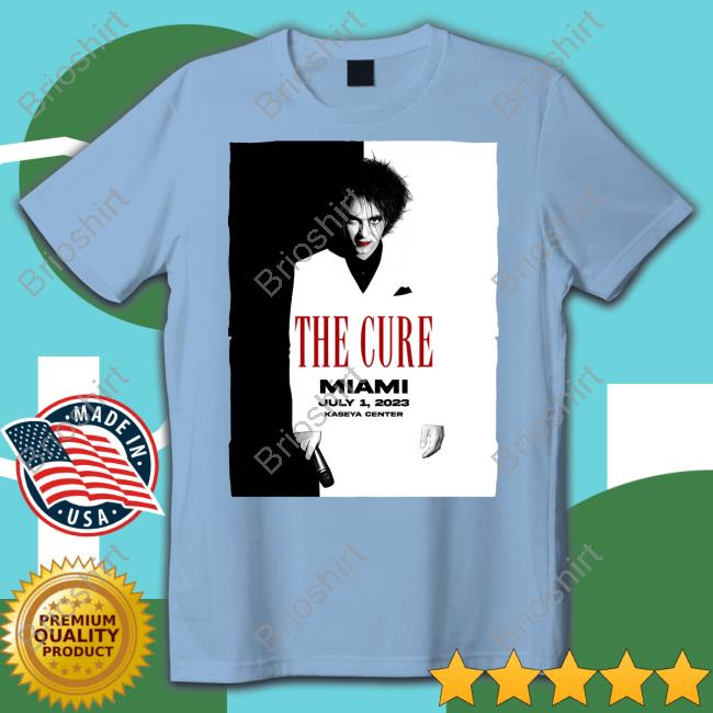 Official The Cure Merch Miami Event Tee