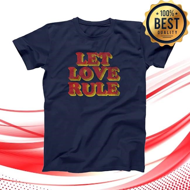 Lenny Kravitz Let Love Rule Navy Short Sleeve Tee Lenny Kravitz Store Merch