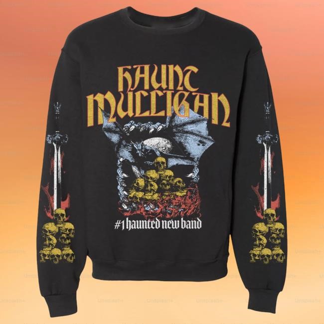 Official Hot Mulligan Merch Skull Pile Sweatshirts