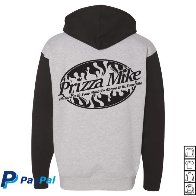 Official Prizzamike Shop Prizza Mike Surfs Up Grey Crew neck Sweatshirt
