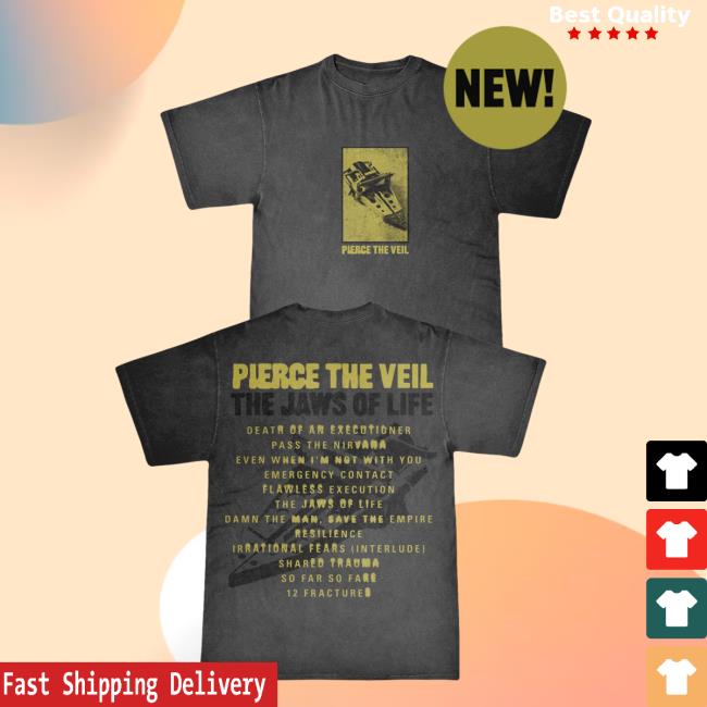 Official Ptv Merch Store Pierce The Veil Jaws Lyrics Tee PtvMerch