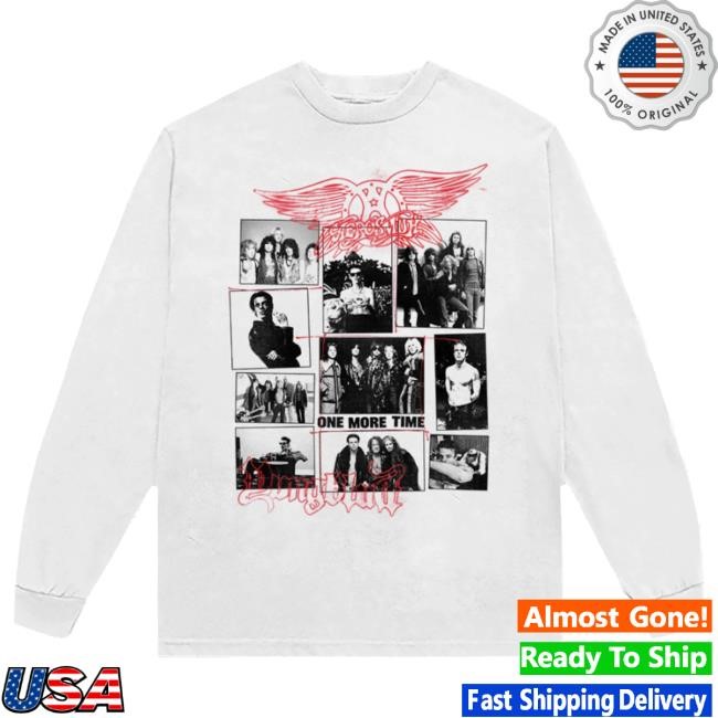 Official Complex Merch Store Shop Aerosmith & YUNGBLUD - One More Time White Long Sleeve Tee