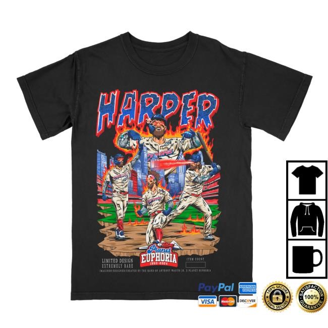 Planet Euphoria Merch Bryce Harper V2 T Shirt #/500 – Euphoria Shop